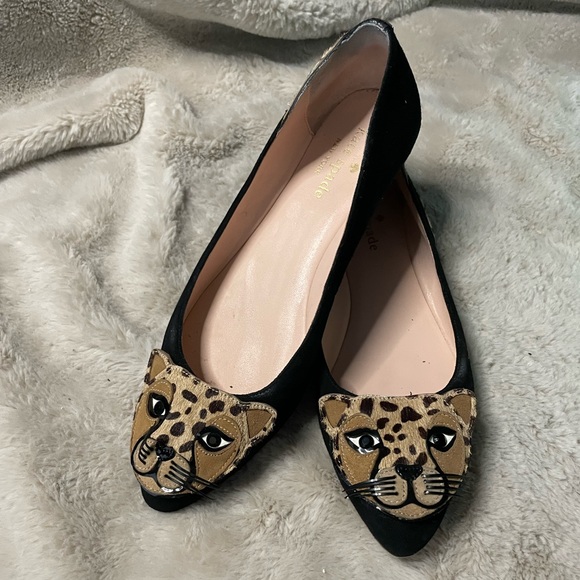 kate spade Shoes - Kate Spade “Norman” Point Toe Cheetah Flat 6.5